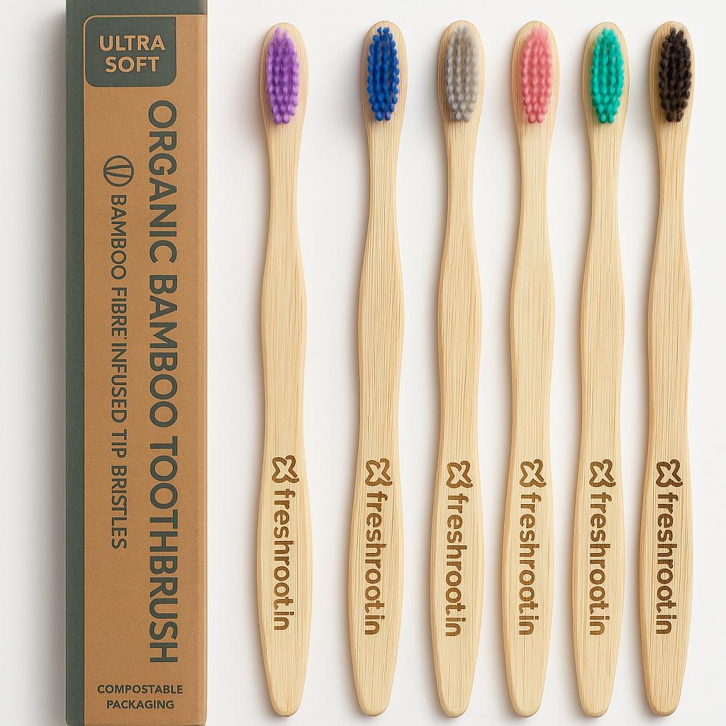 Eco-Friendly Bamboo Toothbrush ( pack of 1 )