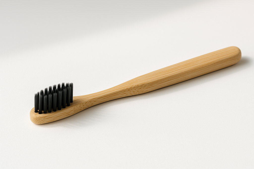 charcoal bamboo toothbrush
